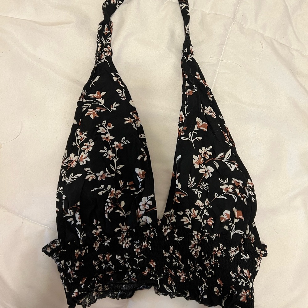 SHEIN floral crop top